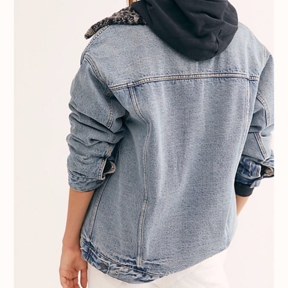 Free People Wild Ones Sherpa Trucker Jacket - Picture 5 of 6